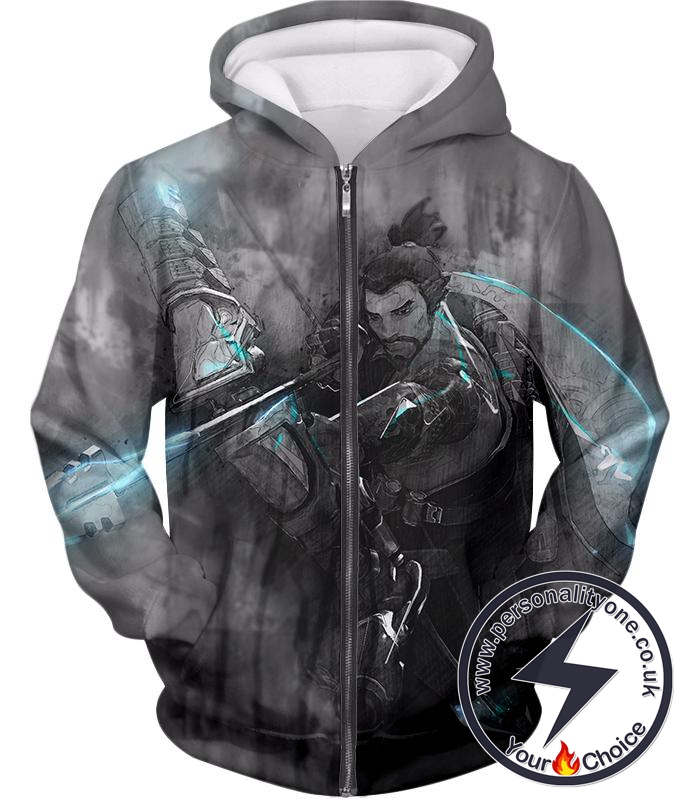 Overwatch Deadly Former Shimada Clan Master Hanzo Zip Up Hoodie